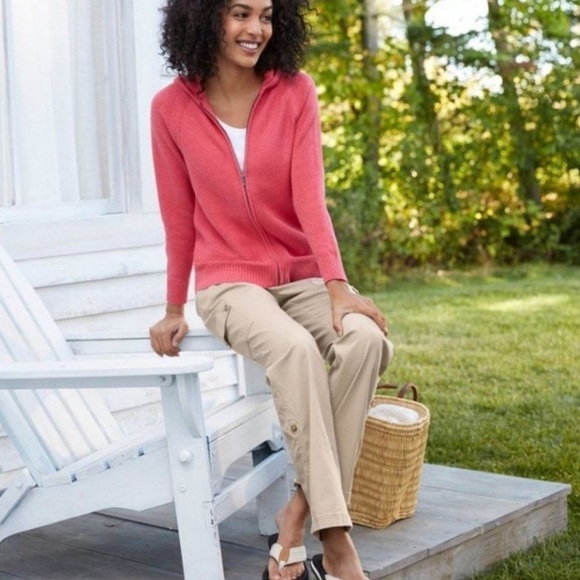 L.L. Bean Women’s Plus Cargo Pants 20W-Tall Southport Cargo Driftwood NEW #B427 - Picture 2 of 10